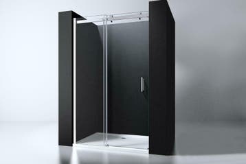 Nisdeur schuif verstelbaar 118-120cm H=200cm NANO glas 8mm, Ophalen of Verzenden, Nieuw