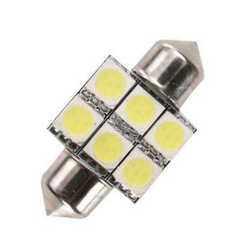 36mm 6 LED C5W SMD auto interieur dome lamp, Verzenden