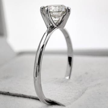 Zonder minimumprijs - Ring - 14 karaat Witgoud, H/VS1 -, Nieuw