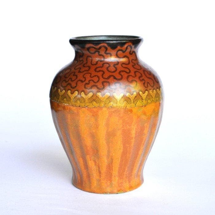 Plateelbakkerij Zuid-Holland - Vaas - Aardewerk, Antiquités & Art, Antiquités | Verre & Cristal