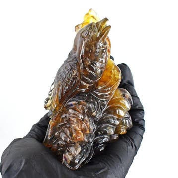 Beeld, No Reserve - Big Genuine Multicolor Fluorite Carved