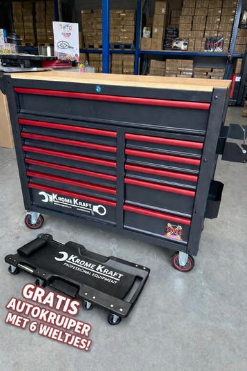 XXL Gereedschapkar + gratis Autokruiper 6 wieltjes Promo!!, Ophalen, Nieuw