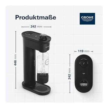 GROHE Blue Fizz Advanced bruiswatertoestel met 4 CO2-fles..., Maison & Meubles, Ophalen of Verzenden