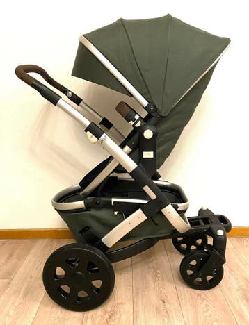 Joolz Geo2 Marvellous Green 3 in 1 - COMPLEET, Kinderen en Baby's, Kinderwagens en Combinaties, Zo goed als nieuw, Verstelbare duwstang