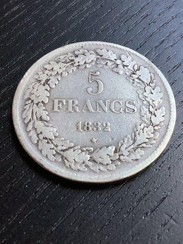 België. Leopold I. 5 Francs 1832 (Zonder minimumprijs), Postzegels en Munten