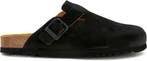 SCHOLL OLIVIER NEW Suede SA Mens Black FALSO Clogs - Blac..., Verzenden, Nieuw