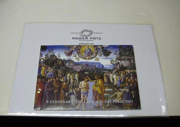 Vatikan 2 Euro 2023 Perugino im offiziellen Numisbrief, Verzenden, België