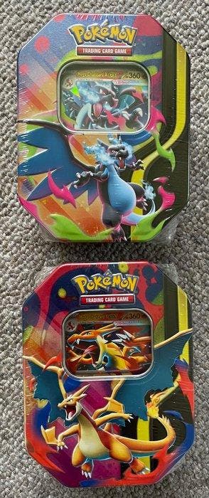 Pokémon - 2 Box - Mega Charizard X ex Tin & Mega Charizard Y, Nieuw