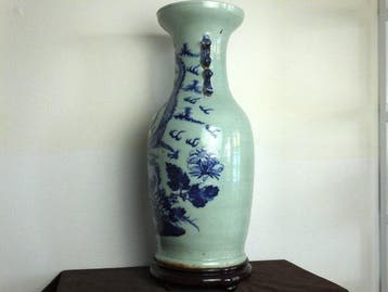 Vase chinois avec Dragon et Phénix, circa XIXe siècle -, Antiquités & Art