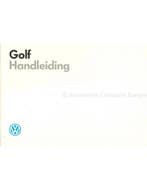 1987 VOLKSWAGEN GOLF INSTRUCTIEBOEKJE NEDERLANDS