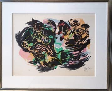 Karel Appel (1921-2006) - Cobra Figuur, Antiek en Kunst
