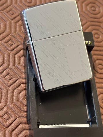 Zippo - Rare Zippo Lighter 2002 Stailess steel in Mint, Verzamelen, Nieuw