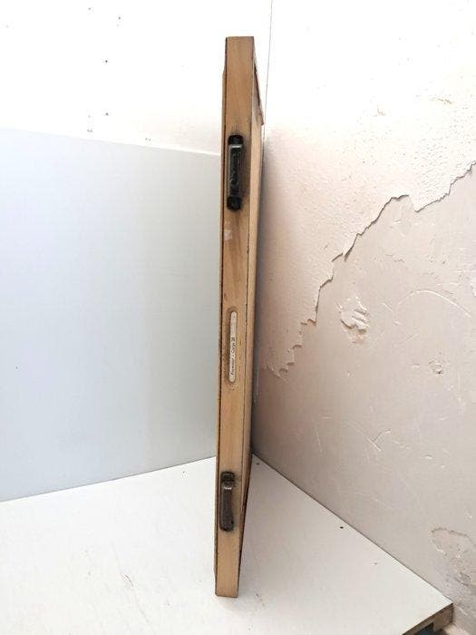 Vitrinekast - Printers tra - Hout - 83x 53 cm, Antiek en Kunst, Antiek | Wandborden en Tegels