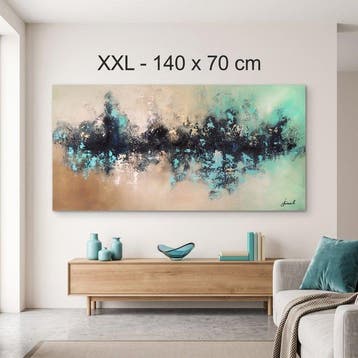 Monika Spiewak - Abstract - Oil Painting Stretched On The, Antiek en Kunst, Kunst | Schilderijen | Modern