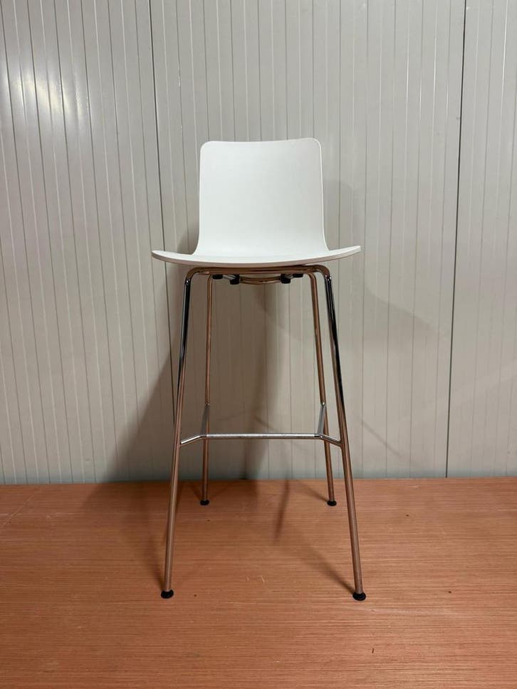 VitraHal Stool Barkruk Wit, Verkerend In Uitstekende Staat, Maison & Meubles, Tabourets de bar, Envoi