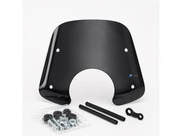 Veiling - SYM Fiddle 2 Windscherm Laag Zwart Glans + Bevesti