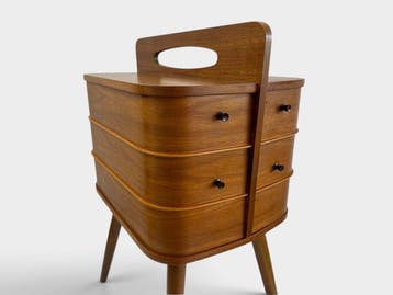 Naaidoos - Hout - Teakhouten tafel uit de jaren vijftig