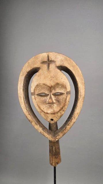 Houten masker - Kwele - Gabon (Zonder minimumprijs), Antiek en Kunst