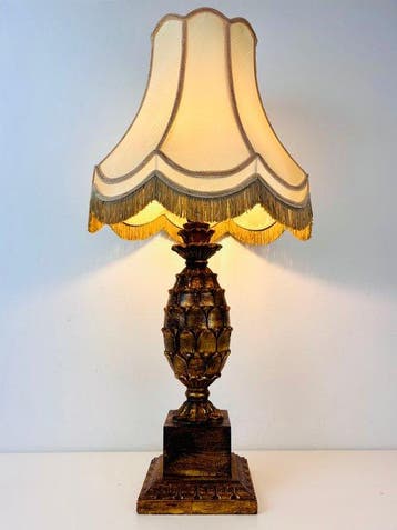 Lamp - Grote ananas tafellamp – Hollywood Regency 1970 -