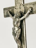 Kruis - .925 zilver - 1950-1960 - Borstkruis 8 cm, Antiek en Kunst