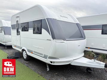 Hobby On tour 390 SF - Eindereeks aanbieding bij DKW, Voortentlamp, Hobby, Treinzit, Dwarsbed