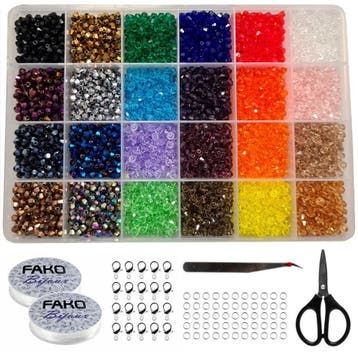 Fako Bijoux - DIY Kristallen Kralen Set - Facet Geslepen, Hobby en Vrije tijd, Verzenden, Nieuw