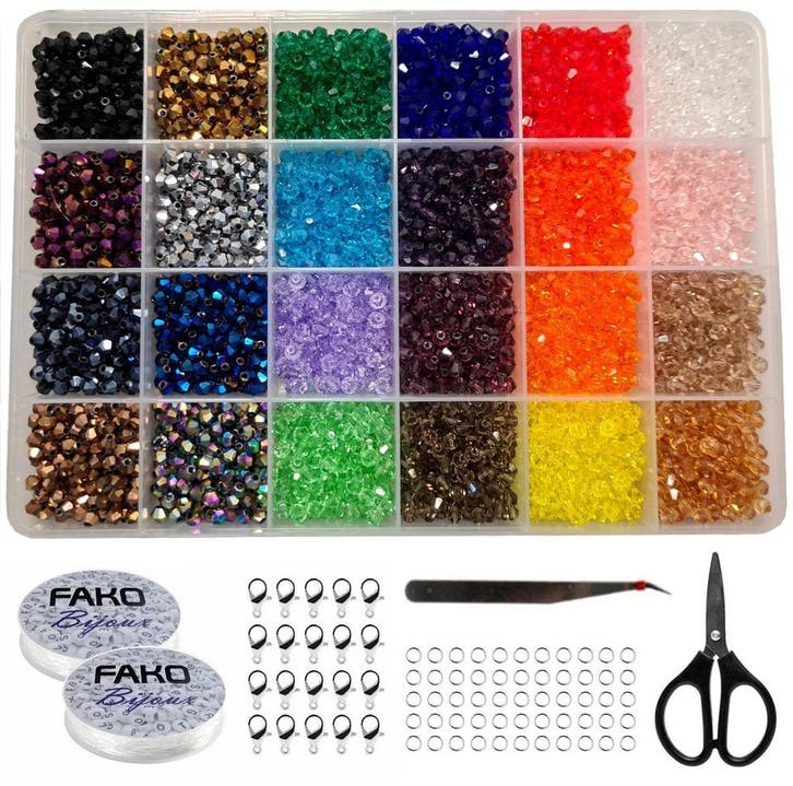 Fako Bijoux - DIY Kristallen Kralen Set - Facet Geslepen, Hobby en Vrije tijd, Kralen en Sieraden maken, Verzenden