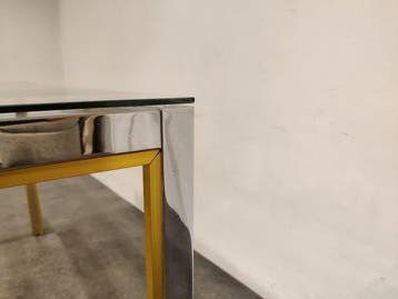 Renato Zevi - Wandtafel - Metaal - Chroom en Messing Console