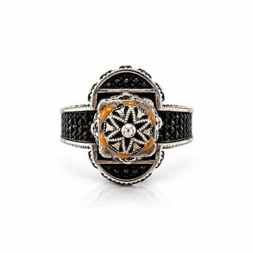 Argent - Bague - Amulette de prière cachée, Antiquités & Art