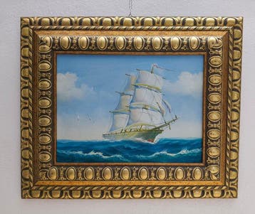 Italiaanse school (XX) - Marina con Veliero Clipper