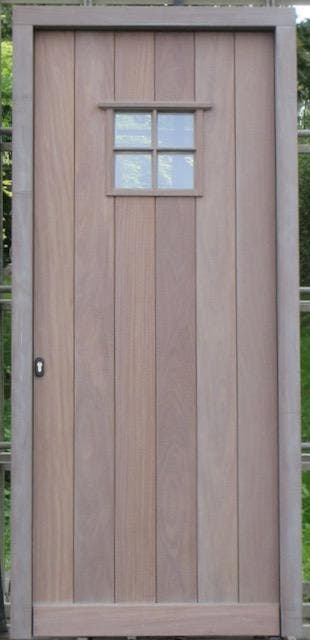 afrormosia houten voordeur , deur , buitendeur 100 x 220, Ophalen of Verzenden, Buitendeur
