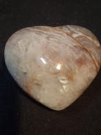 Natural Agate Palmstone - heart shaped - mexican crazy lace, Verzenden