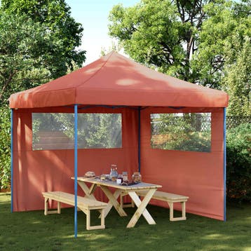 vidaXL Partytent 292 x 292 x 315 cm Terracotta Oxford Stof, Verzenden, Nieuw