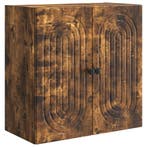 vidaXL Wandkast Gerookt eiken 59 x 31 x 60 cm Bewerkt hout, Verzenden