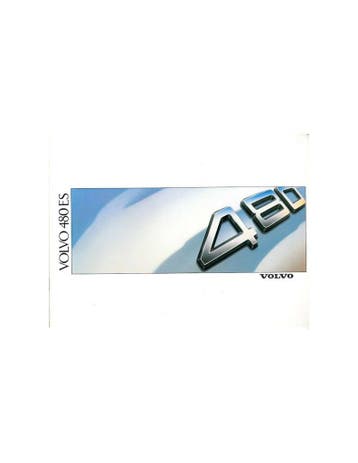 1988 VOLVO 480 BROCHURE NEDERLANDS, Ophalen of Verzenden, Nieuw
