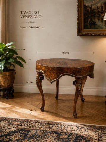 Middentafel - Hout - Tavolino Veneziano