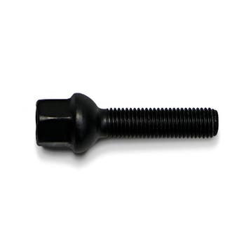 H&R Wielbout bolkonisch R12 M12x1.50 - Lengte 50mm - Zwart (, Auto-onderdelen, Verzenden, Nieuw