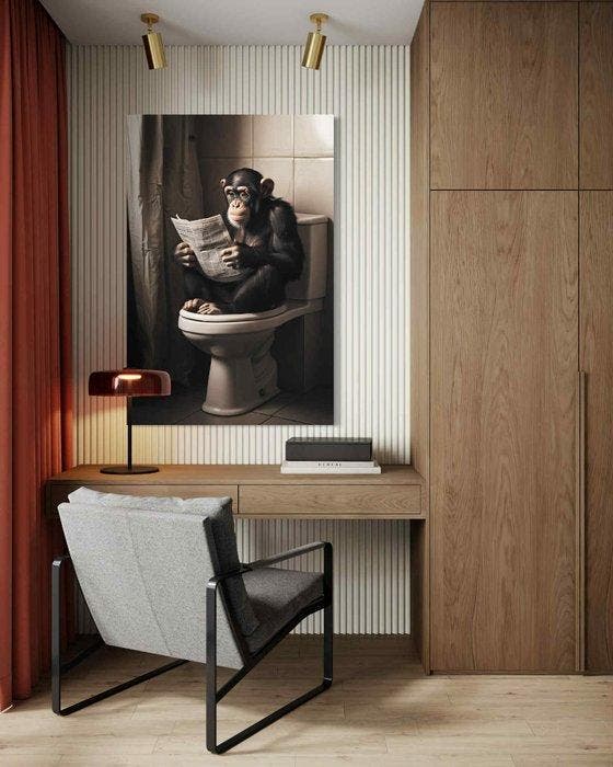 La Mama - Monkey Business - XL, Antiek en Kunst, Kunst | Designobjecten