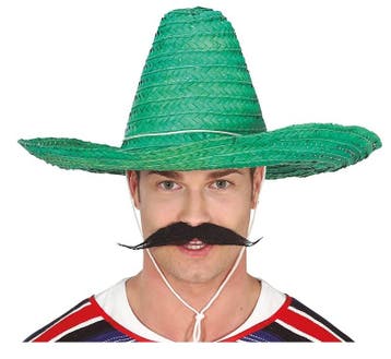 Sombrero Groen Stro 50cm, Verzenden, Nieuw