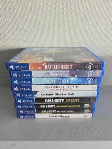 Sony - Playstation 4 (PS4) - PS4 500GB 1st Gen + 9 Games -