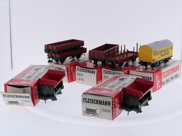 Schaal H0 Fleischmann 5011, 5012, 5014, 5041 en 2x 5500 s..., Hobby & Loisirs créatifs, Trains miniatures | HO, Enlèvement ou Envoi