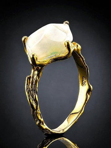 Opaal - Zilver, 925 - Ring - Natuurgeïnspireerd