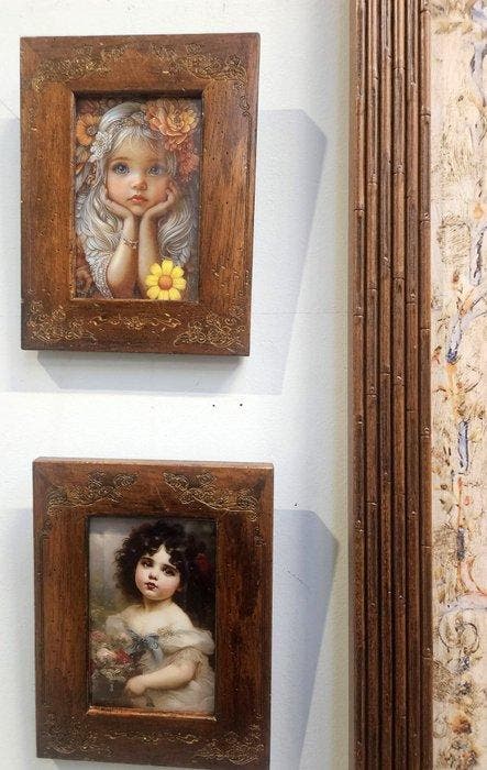 Spiegel (5) - Hout, Antiquités & Art, Curiosités & Brocante