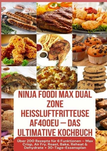 Ninja Foodi Max Dual Zone Heißluftfritteuse Af400Eu – Das Ul, Verzenden, Nieuw, Julia Backfry