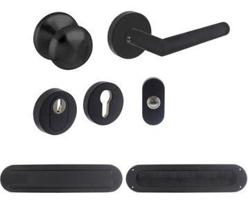 Intersteel Voordeurset SKG3 Ronde uitvoering Zwart, Doe-het-zelf en Bouw, Ophalen of Verzenden, Nieuw