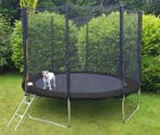 Trampoline 244cm Zwart | Incl. Net | OP=OP, Ophalen of Verzenden, Nieuw