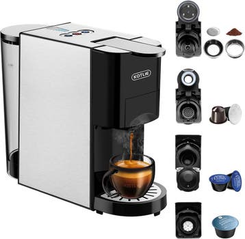 KOTLIE 5-in-1 Compacte Machine | Retour deal, sla nu toe, Verzenden, Koffiepads en cups