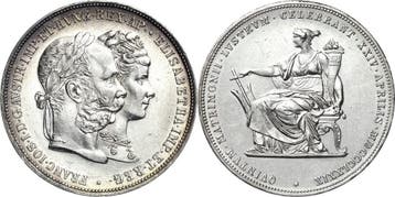 Doppelgulden 1879, Kaiserreich Österreich Franz Joseph I..., Verzenden, België