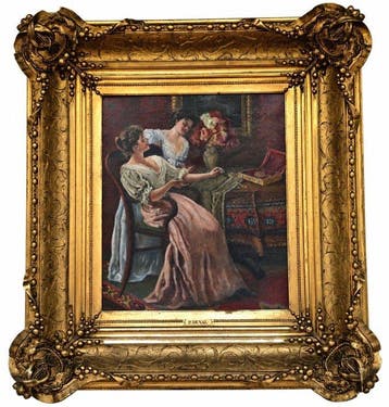 P. Duval (XIX-XX) - Le coffret à bijoux