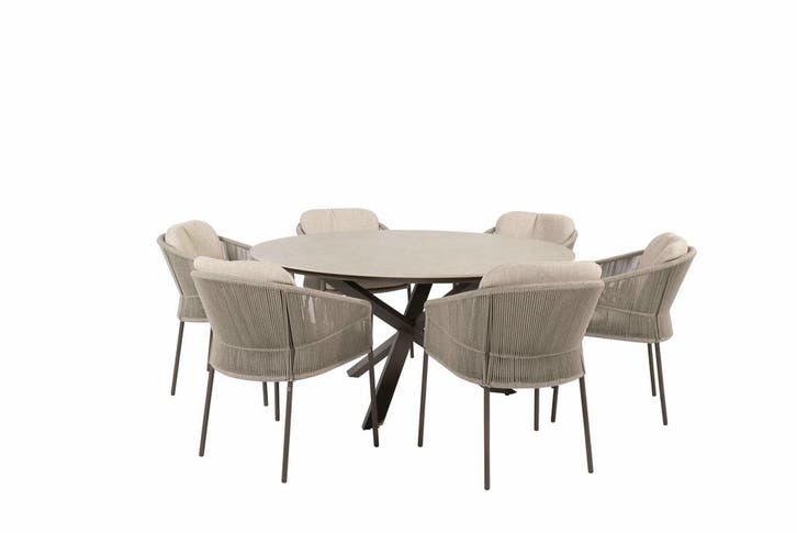 Taste by 4 Seasons Florence tuinset terre met Prado tafel, Jardin & Terrasse, Ensembles de jardin